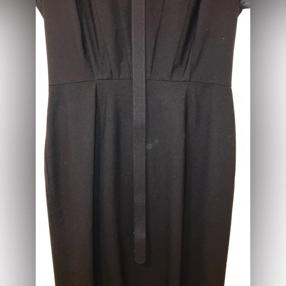 Banana Republic Classic Black Midi Dress Size 6 - Picture 10 of 16